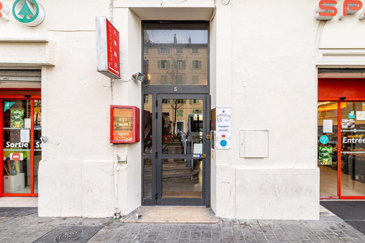 Studio Travel 24M2, 120M Vieux-Port ,Clim , Wifi ,Acces Autonome Avec Code Marseilles Exterior foto